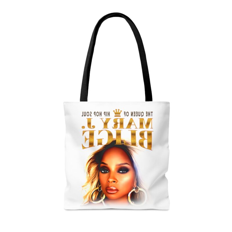Mary J. Blige White Tote Bag (AOP). Mary J. Blige Queen of Hip-Hop Soul Tote Bag Gift Ideas. Mary J. Blige Music. Double Sided Graphic Tote. - Image 10
