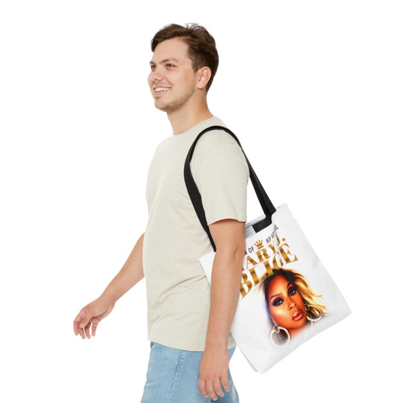 Mary J. Blige White Tote Bag (AOP). Mary J. Blige Queen of Hip-Hop Soul Tote Bag Gift Ideas. Mary J. Blige Music. Double Sided Graphic Tote. - Image 11