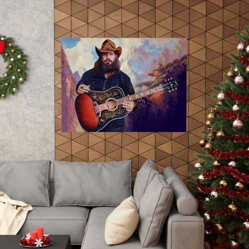 Chris Stapleton Matte Horizontal Posters. Outlaw Country and Western Chris Stapleton Oil Painting Poster Gift Idea. - Image 5