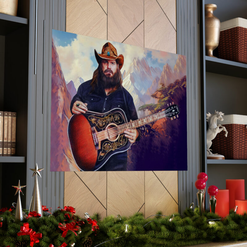 Chris Stapleton Matte Horizontal Posters. Outlaw Country and Western Chris Stapleton Oil Painting Poster Gift Idea. - Image 6