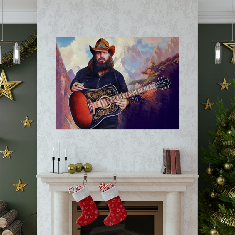 Chris Stapleton Matte Horizontal Posters. Outlaw Country and Western Chris Stapleton Oil Painting Poster Gift Idea. - Image 7
