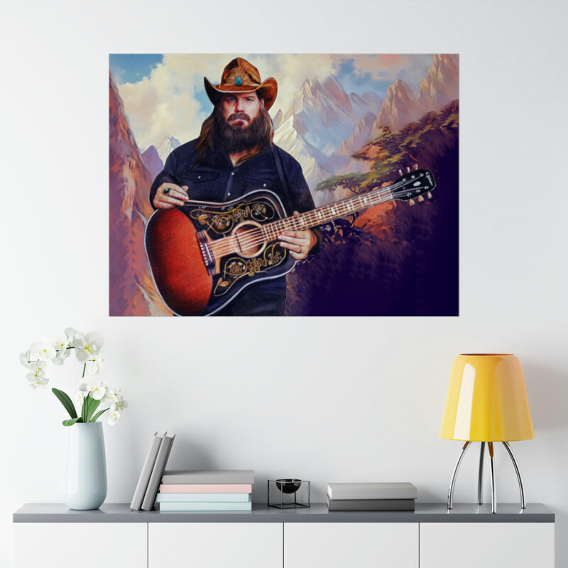 Chris Stapleton Matte Horizontal Posters. Outlaw Country and Western Chris Stapleton Oil Painting Poster Gift Idea. - Image 8