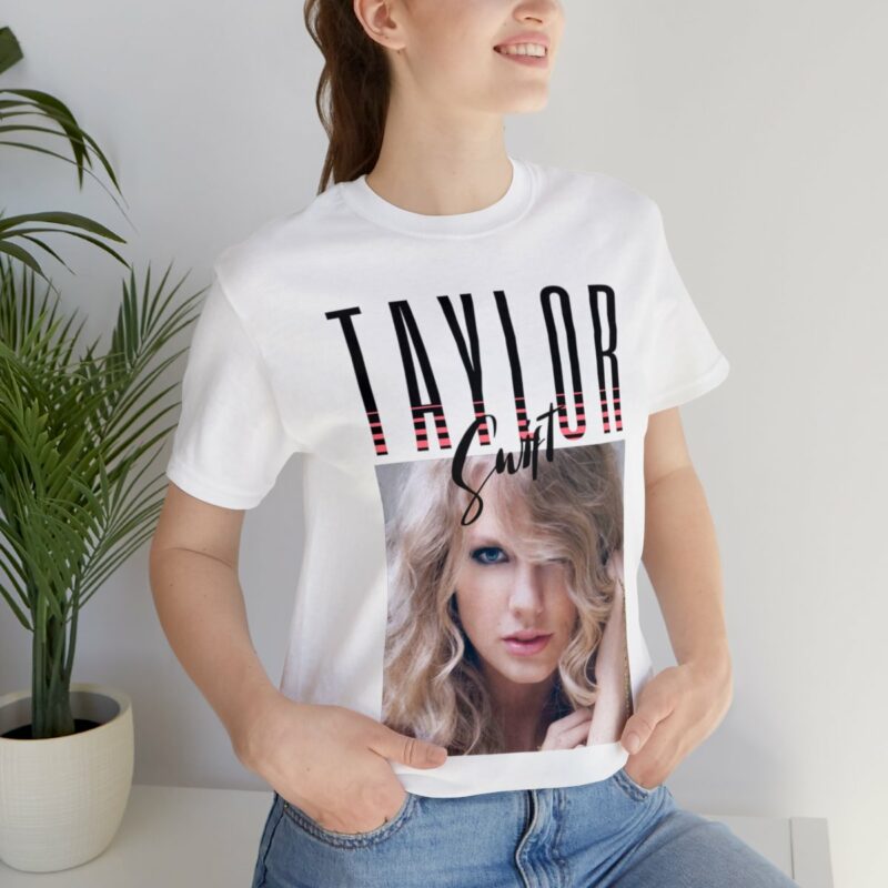Taylor Swift Unisex Short Sleeve T-Shirt. Swiftie Gift Ideas. Taylor Swift Tee. Soft quality Bella and Canvas Taylor Swift Shirt. - Image 4