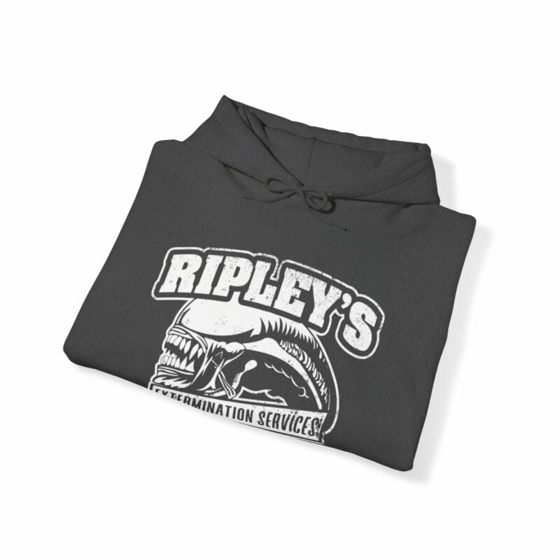 Ripley's Extermination Services Unisex Heavy Blend Hoodie. Aliens 1979 Movie Hoodie. Ripley Hoodie Gift Idea. - Image 5