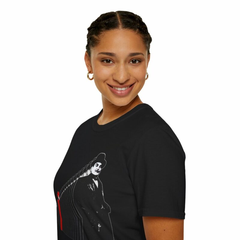 Hercule Poirot Unisex Softstyle T-Shirt. Unique Clone Style Hercule Poirot Tee Gift Ideas. - Image 6