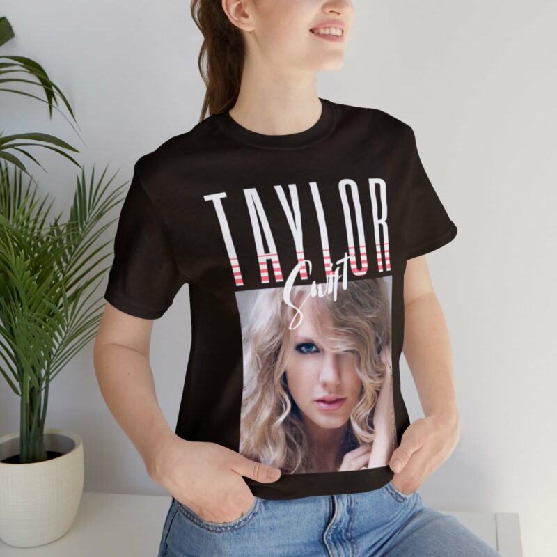 Taylor Swift Unisex Short Sleeve T-Shirt. Swiftie Gift Ideas. Taylor Swift Tee. Soft quality Bella and Canvas Taylor Swift Shirt. - Image 3