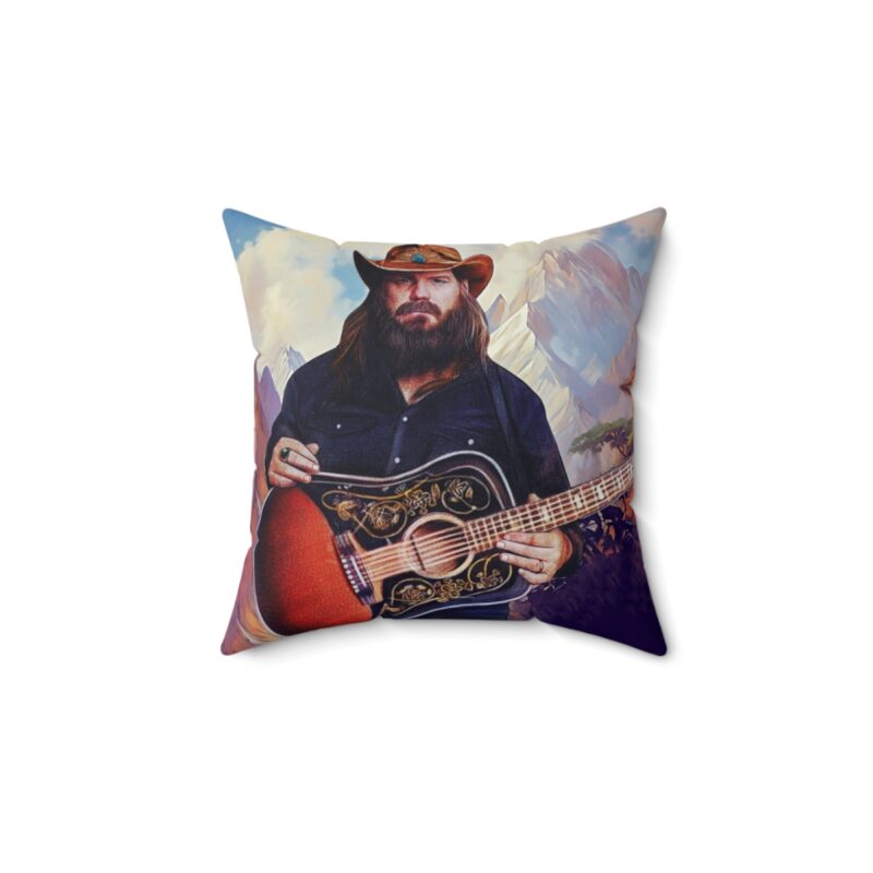 Chris Stapleton Pillow Spun Polyester Square Pillow - Image 4