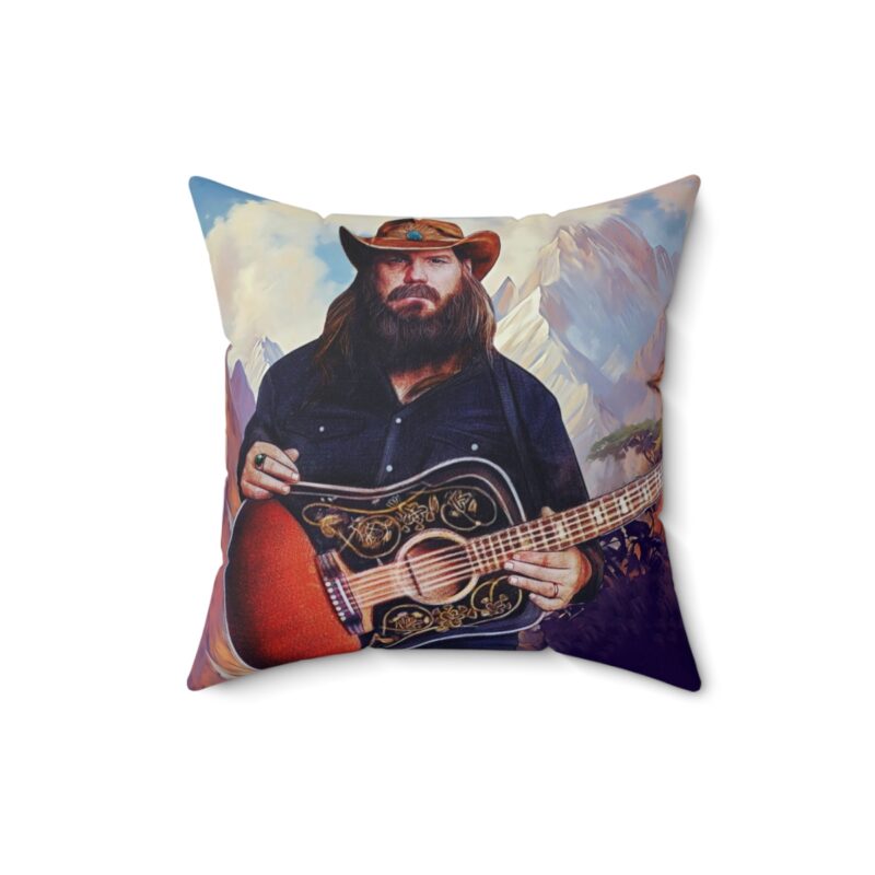 Chris Stapleton Pillow Spun Polyester Square Pillow - Image 7