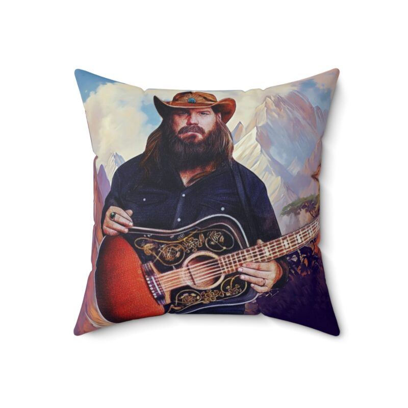 Chris Stapleton Pillow Spun Polyester Square Pillow