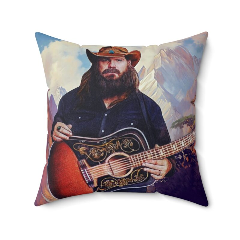 Chris Stapleton Pillow Spun Polyester Square Pillow - Image 10