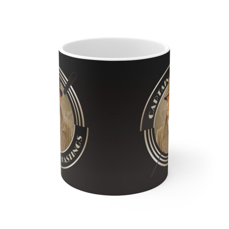 Captain Hastings Art Deco  Ceramic Mug 11oz | The Belgian detective Poirot  tea mug | Arthur Hastings Coffee Mug | Detective Mystery Mug - Image 2