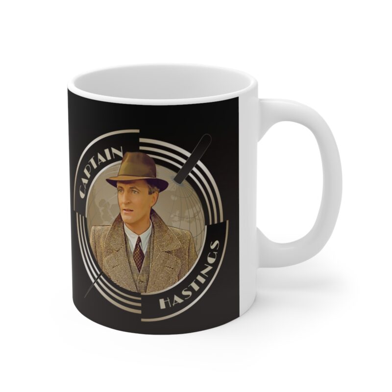 Captain Hastings Art Deco  Ceramic Mug 11oz | The Belgian detective Poirot  tea mug | Arthur Hastings Coffee Mug | Detective Mystery Mug - Image 4