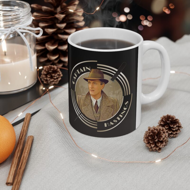 Captain Hastings Art Deco  Ceramic Mug 11oz | The Belgian detective Poirot  tea mug | Arthur Hastings Coffee Mug | Detective Mystery Mug - Image 5