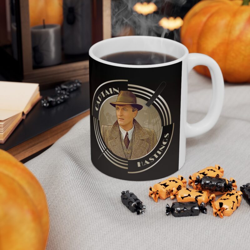 Captain Hastings Art Deco  Ceramic Mug 11oz | The Belgian detective Poirot  tea mug | Arthur Hastings Coffee Mug | Detective Mystery Mug - Image 7
