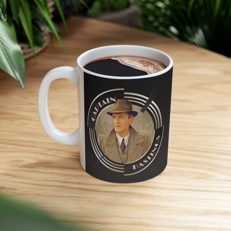 Captain Hastings Art Deco  Ceramic Mug 11oz | The Belgian detective Poirot  tea mug | Arthur Hastings Coffee Mug | Detective Mystery Mug - Image 8