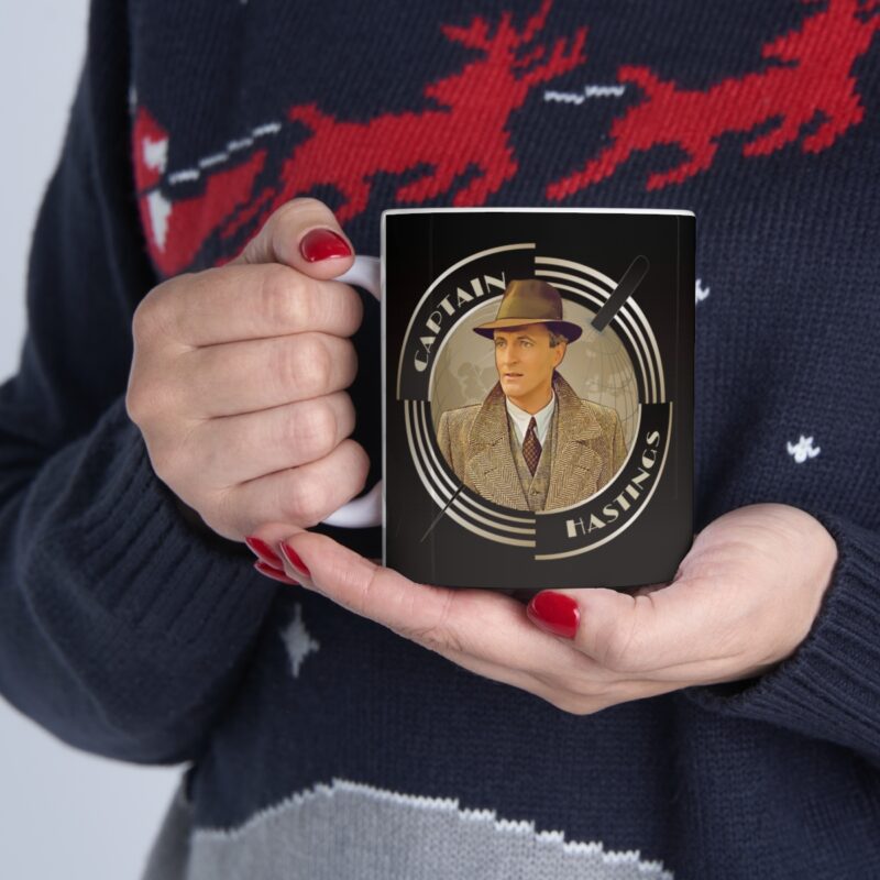 Captain Hastings Art Deco  Ceramic Mug 11oz | The Belgian detective Poirot  tea mug | Arthur Hastings Coffee Mug | Detective Mystery Mug - Image 11