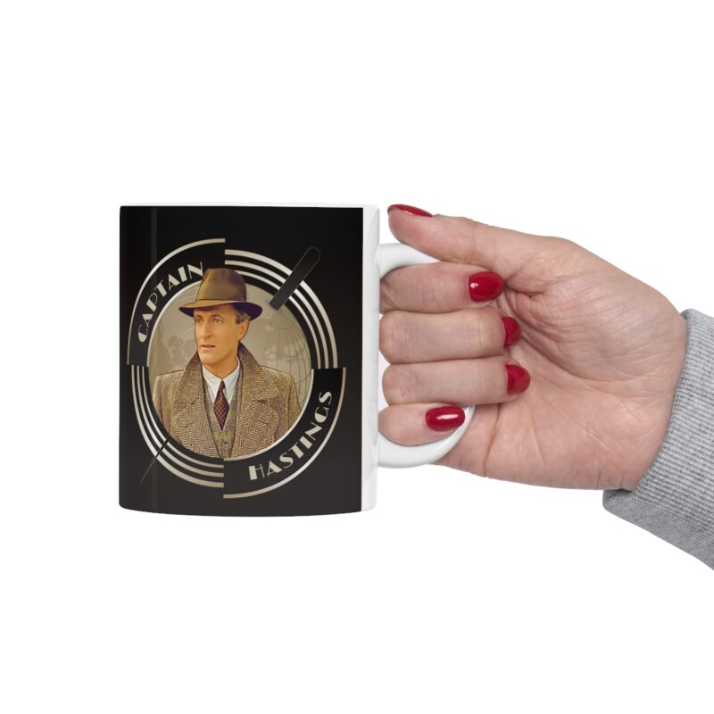 Captain Hastings Art Deco  Ceramic Mug 11oz | The Belgian detective Poirot  tea mug | Arthur Hastings Coffee Mug | Detective Mystery Mug - Image 12