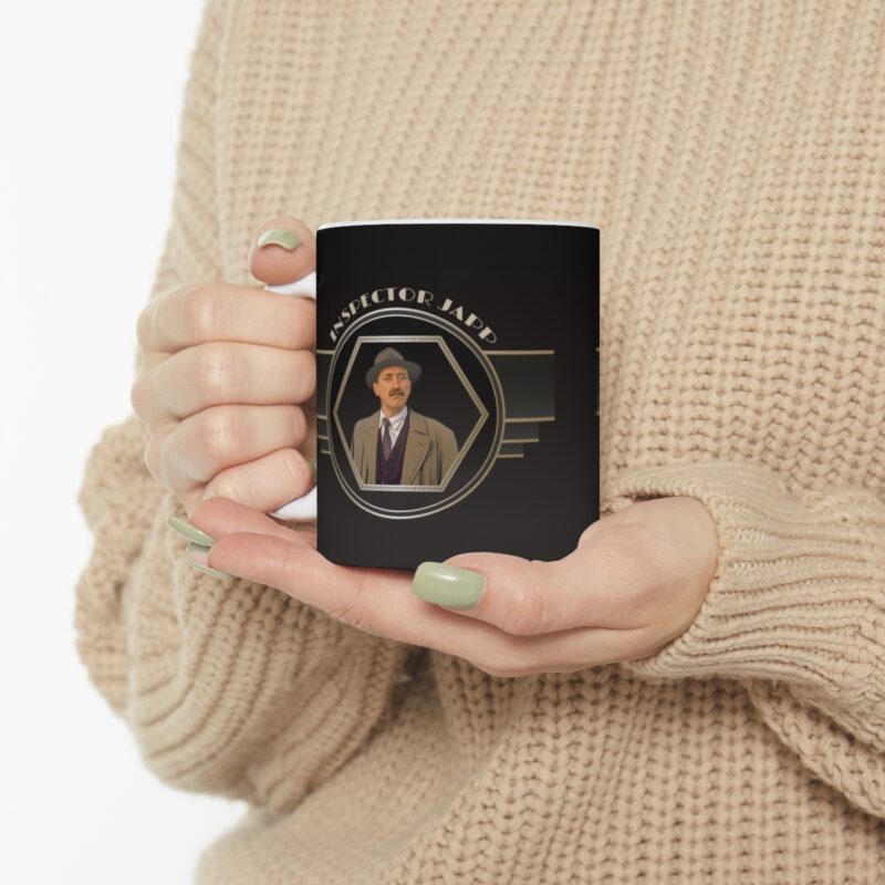 Inspector Japp Art Deco Ceramic Mug 11oz | The Belgian detective Poirot  tea mug | Chief Inspector James Japp Coffee Mug | Detective Mystery - Image 10