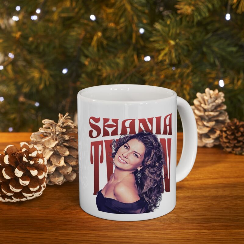 Shania Twain 1990s Ceramic Mug 11oz. Country Music Coffee Mug Gift Ideas.