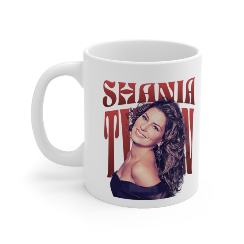 Shania Twain 1990s Ceramic Mug 11oz. Country Music Coffee Mug Gift Ideas. - Image 3