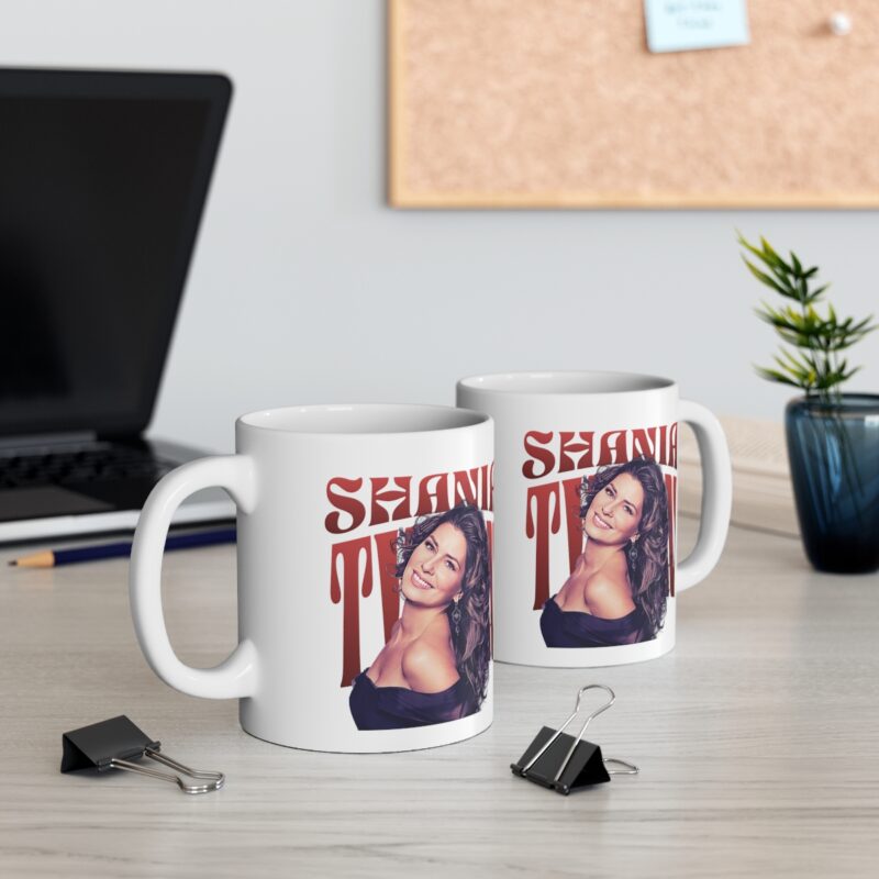 Shania Twain 1990s Ceramic Mug 11oz. Country Music Coffee Mug Gift Ideas. - Image 6