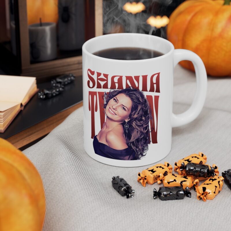 Shania Twain 1990s Ceramic Mug 11oz. Country Music Coffee Mug Gift Ideas. - Image 7