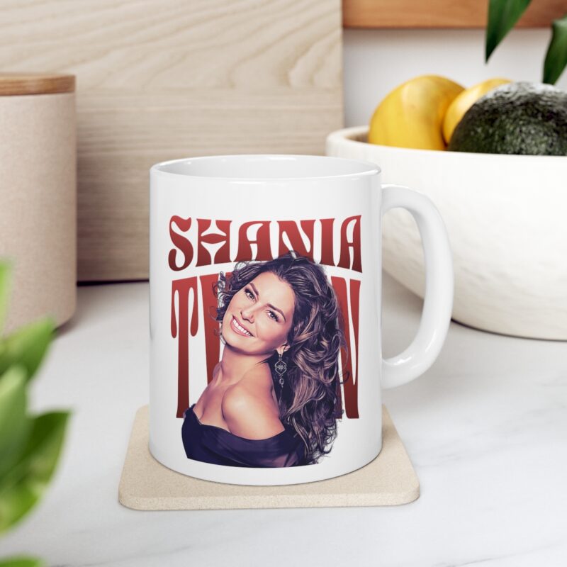 Shania Twain 1990s Ceramic Mug 11oz. Country Music Coffee Mug Gift Ideas. - Image 8