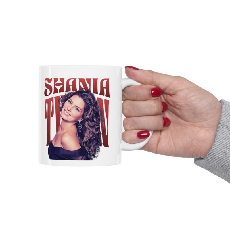 Shania Twain 1990s Ceramic Mug 11oz. Country Music Coffee Mug Gift Ideas. - Image 12