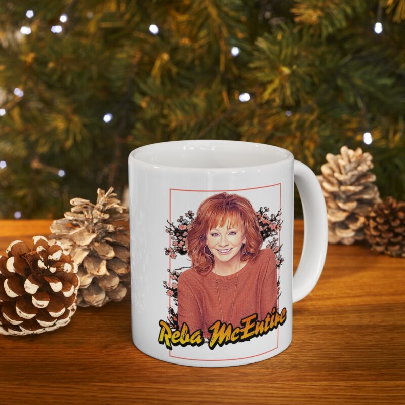 Reba McEntire Ceramic Mug 11oz. Country Music Coffee Mug Gift Idea.