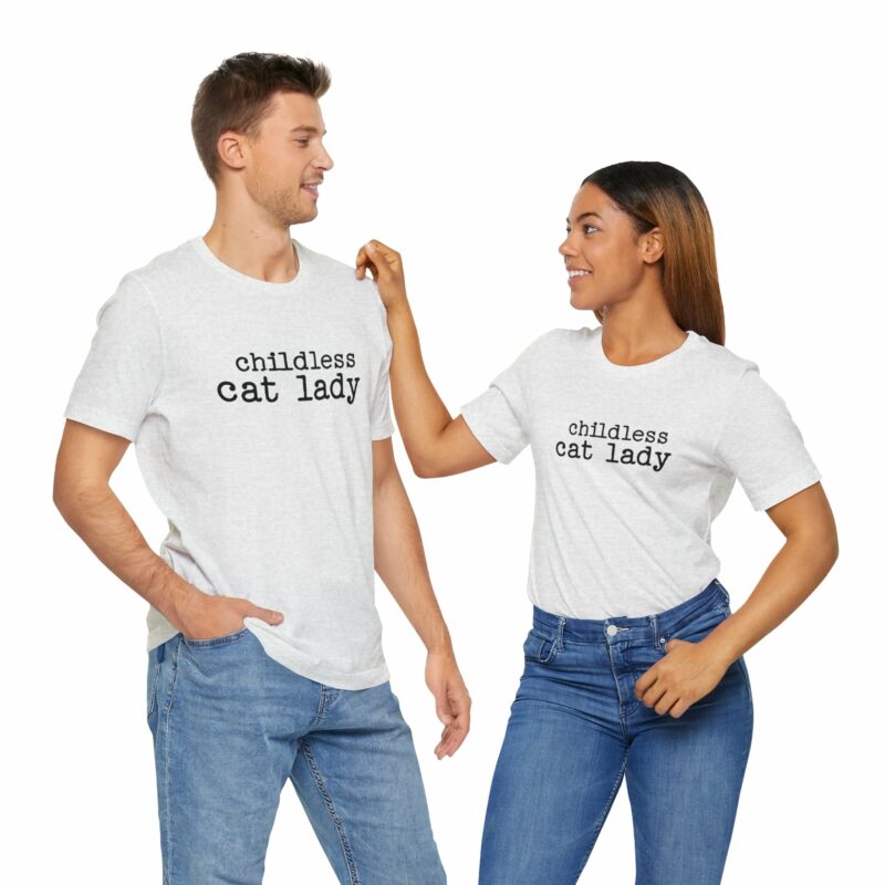 Childless Cat Lady Unisex Jersey T-Shirt. Kamala Harris Childless Cat Ladies Tee. - Image 54
