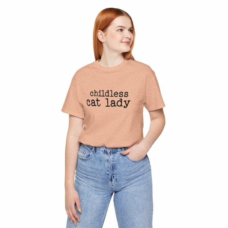 Childless Cat Lady Unisex Jersey T-Shirt. Kamala Harris Childless Cat Ladies Tee. - Image 105