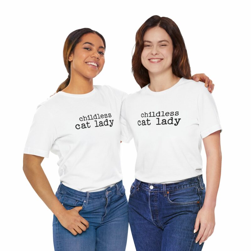 Childless Cat Lady Unisex Jersey T-Shirt. Kamala Harris Childless Cat Ladies Tee. - Image 27