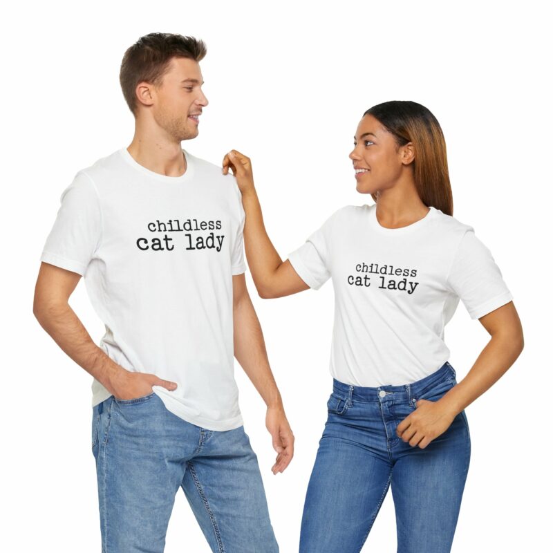Childless Cat Lady Unisex Jersey T-Shirt. Kamala Harris Childless Cat Ladies Tee. - Image 25
