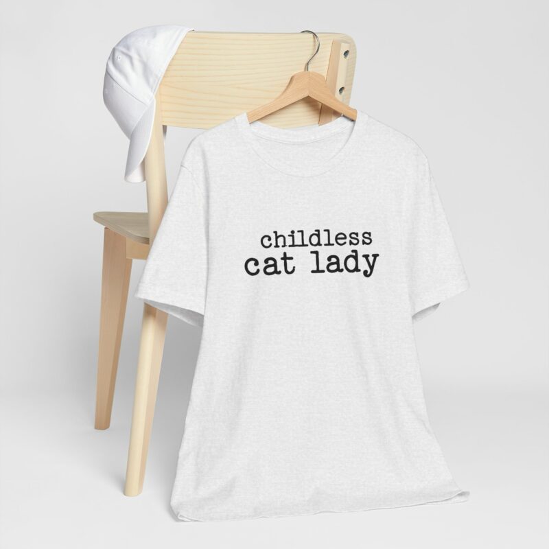 Childless Cat Lady Unisex Jersey T-Shirt. Kamala Harris Childless Cat Ladies Tee. - Image 37