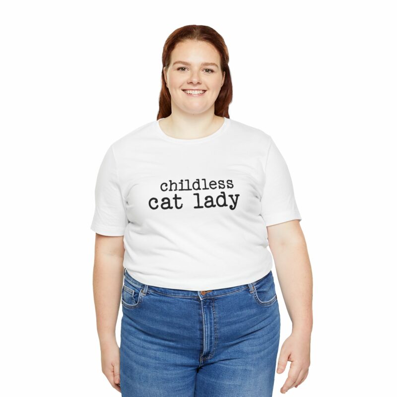 Childless Cat Lady Unisex Jersey T-Shirt. Kamala Harris Childless Cat Ladies Tee. - Image 15
