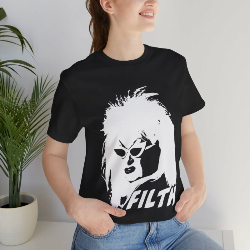 Divine FILTH Unisex Jersey T-Shirt. Divine Drag Queen Tee.