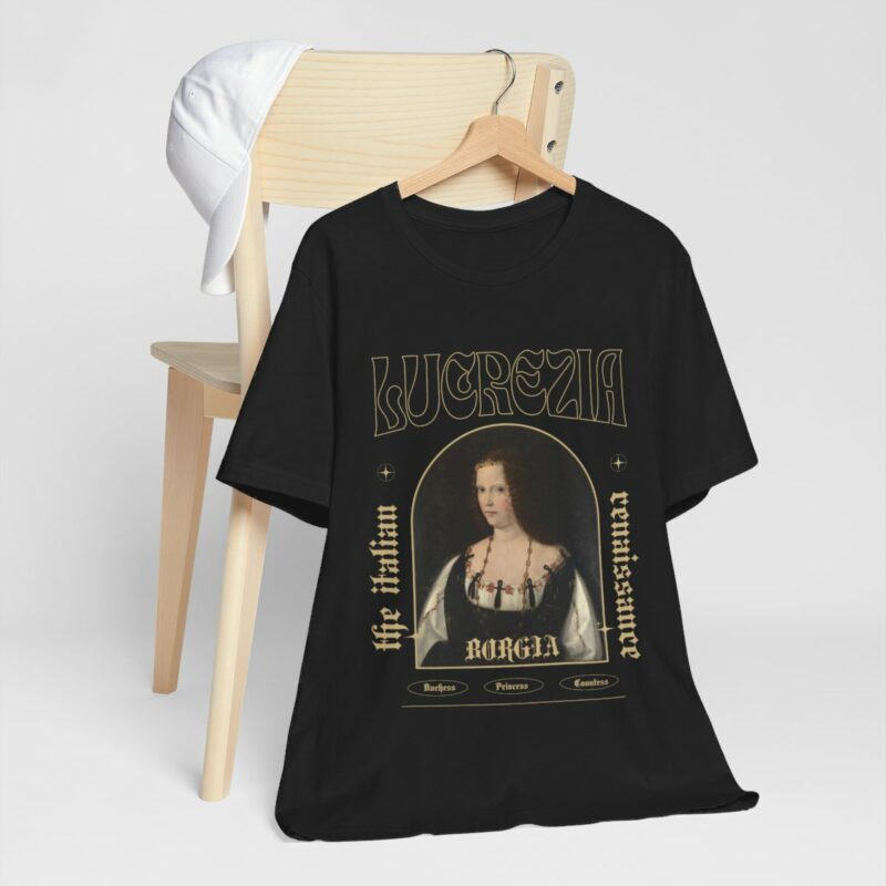 Lucrezia Borgia - The Italian Renaissance Unisex Jersey Short Sleeve Tee - Image 9