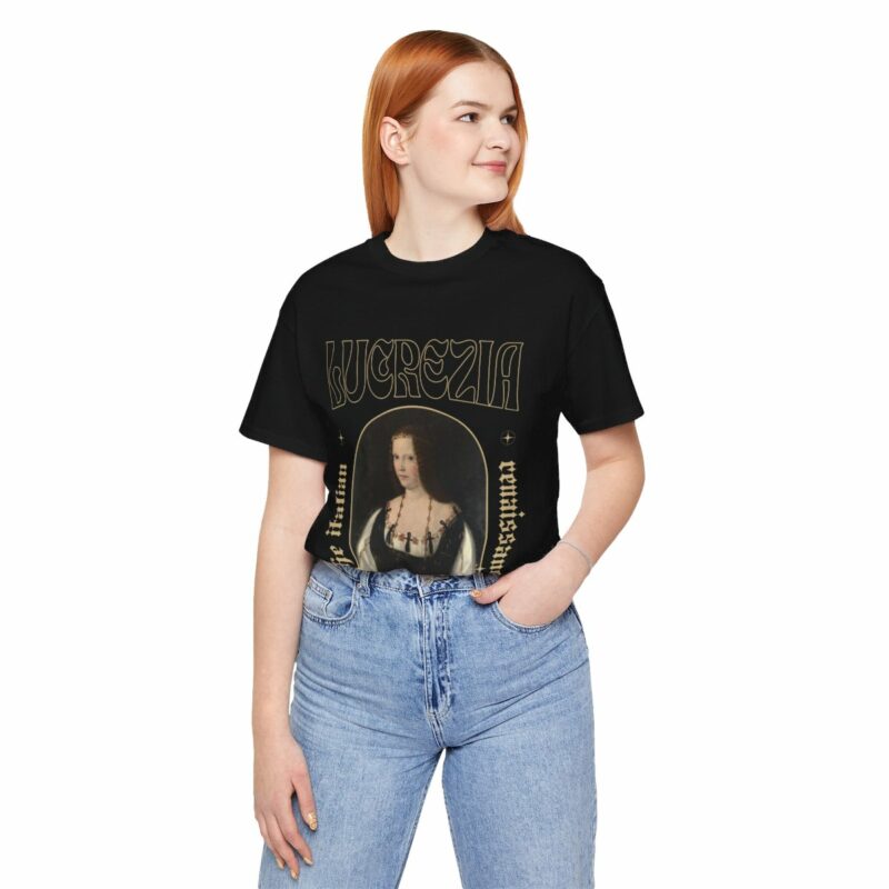 Lucrezia Borgia - The Italian Renaissance Unisex Jersey Short Sleeve Tee - Image 19