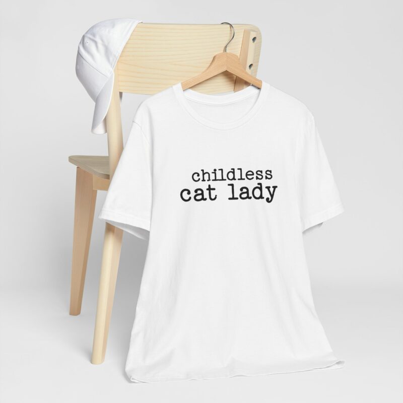 Childless Cat Lady Unisex Jersey T-Shirt. Kamala Harris Childless Cat Ladies Tee. - Image 8