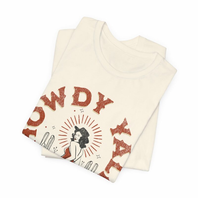 Howdy Yall Bohemian Cowgirl Design Unisex Jersey T-Shirt. Cowgirl Western Boho Bella and Canvas T-shirt Gift Idea. - Image 63