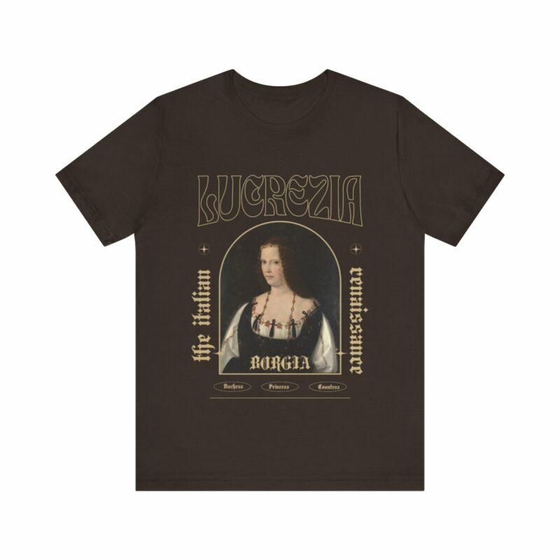 Lucrezia Borgia - The Italian Renaissance Unisex Jersey Short Sleeve Tee - Image 31
