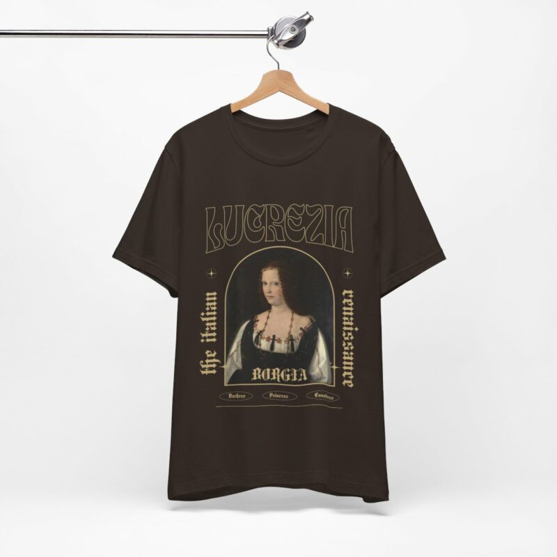 Lucrezia Borgia - The Italian Renaissance Unisex Jersey Short Sleeve Tee - Image 37