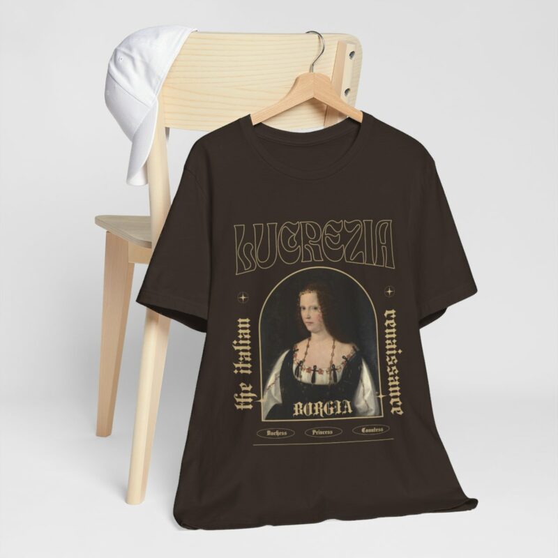 Lucrezia Borgia - The Italian Renaissance Unisex Jersey Short Sleeve Tee - Image 38