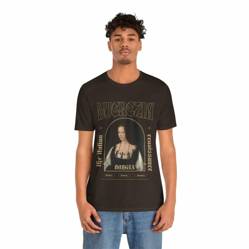 Lucrezia Borgia - The Italian Renaissance Unisex Jersey Short Sleeve Tee - Image 42