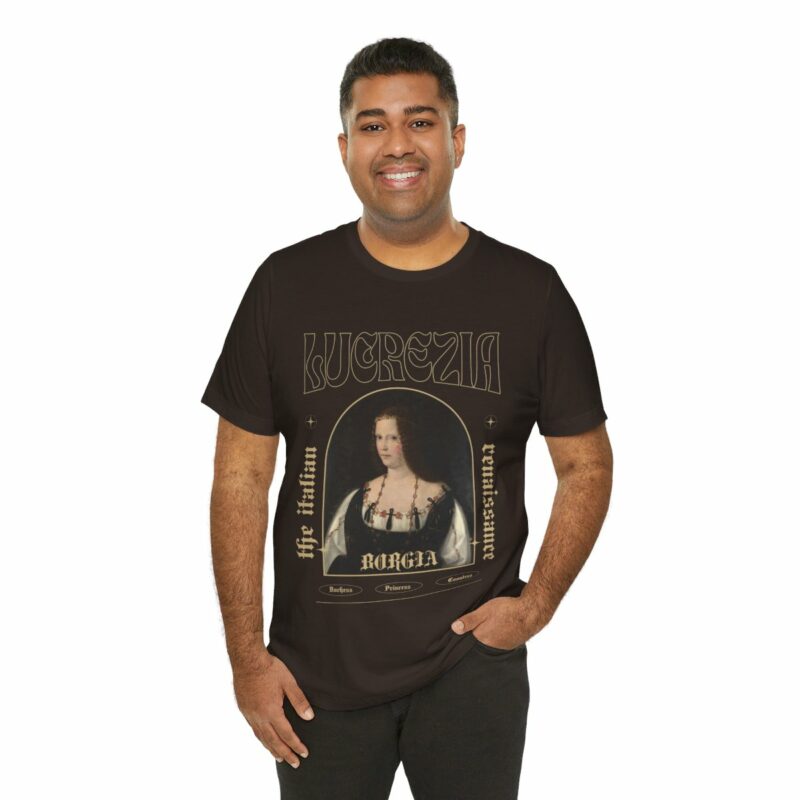 Lucrezia Borgia - The Italian Renaissance Unisex Jersey Short Sleeve Tee - Image 46