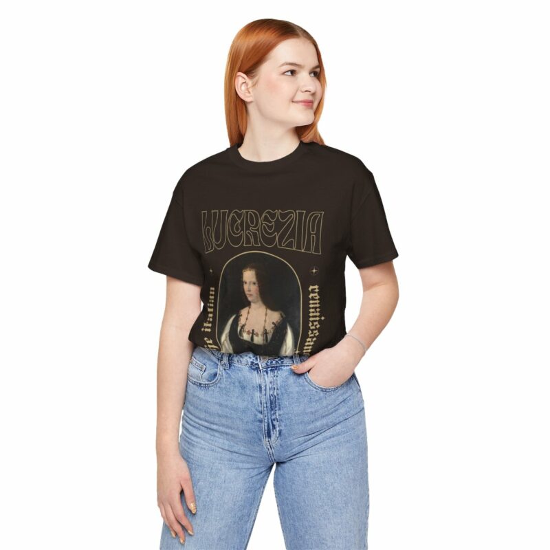 Lucrezia Borgia - The Italian Renaissance Unisex Jersey Short Sleeve Tee - Image 48