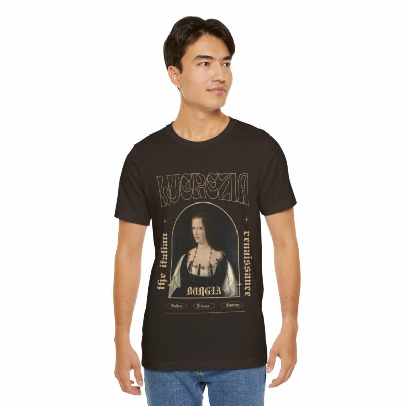 Lucrezia Borgia - The Italian Renaissance Unisex Jersey Short Sleeve Tee - Image 50
