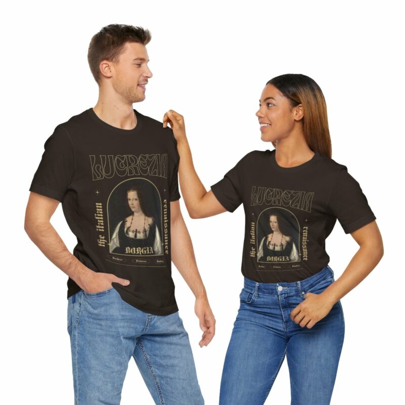 Lucrezia Borgia - The Italian Renaissance Unisex Jersey Short Sleeve Tee - Image 54