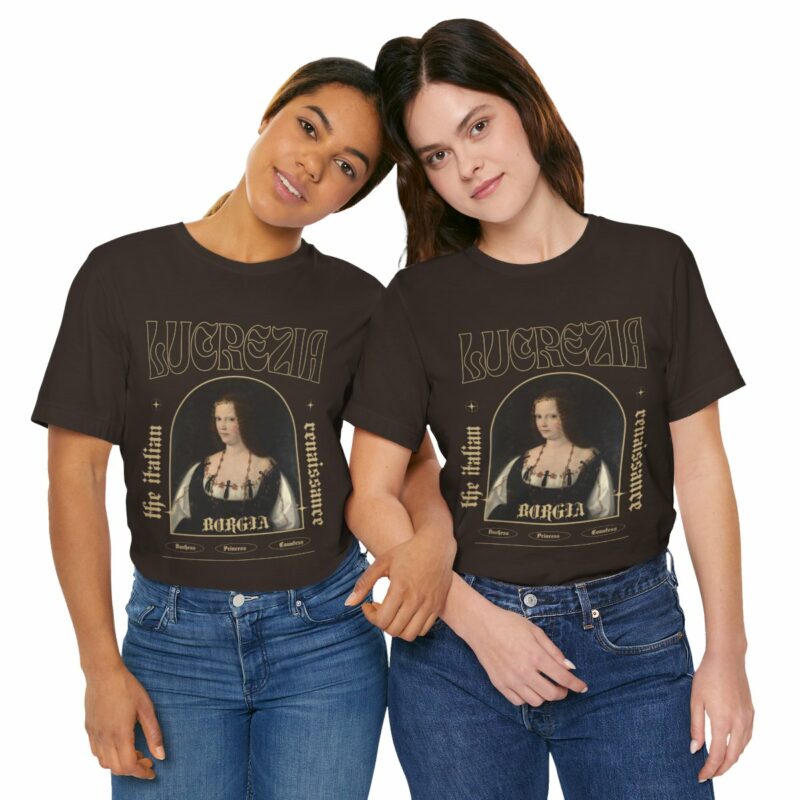 Lucrezia Borgia - The Italian Renaissance Unisex Jersey Short Sleeve Tee - Image 55
