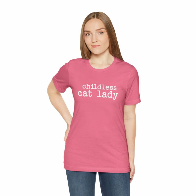 Childless Cat Lady Unisex Jersey T-Shirt. Kamala Harris Childless Cat Ladies Tee. - Image 129